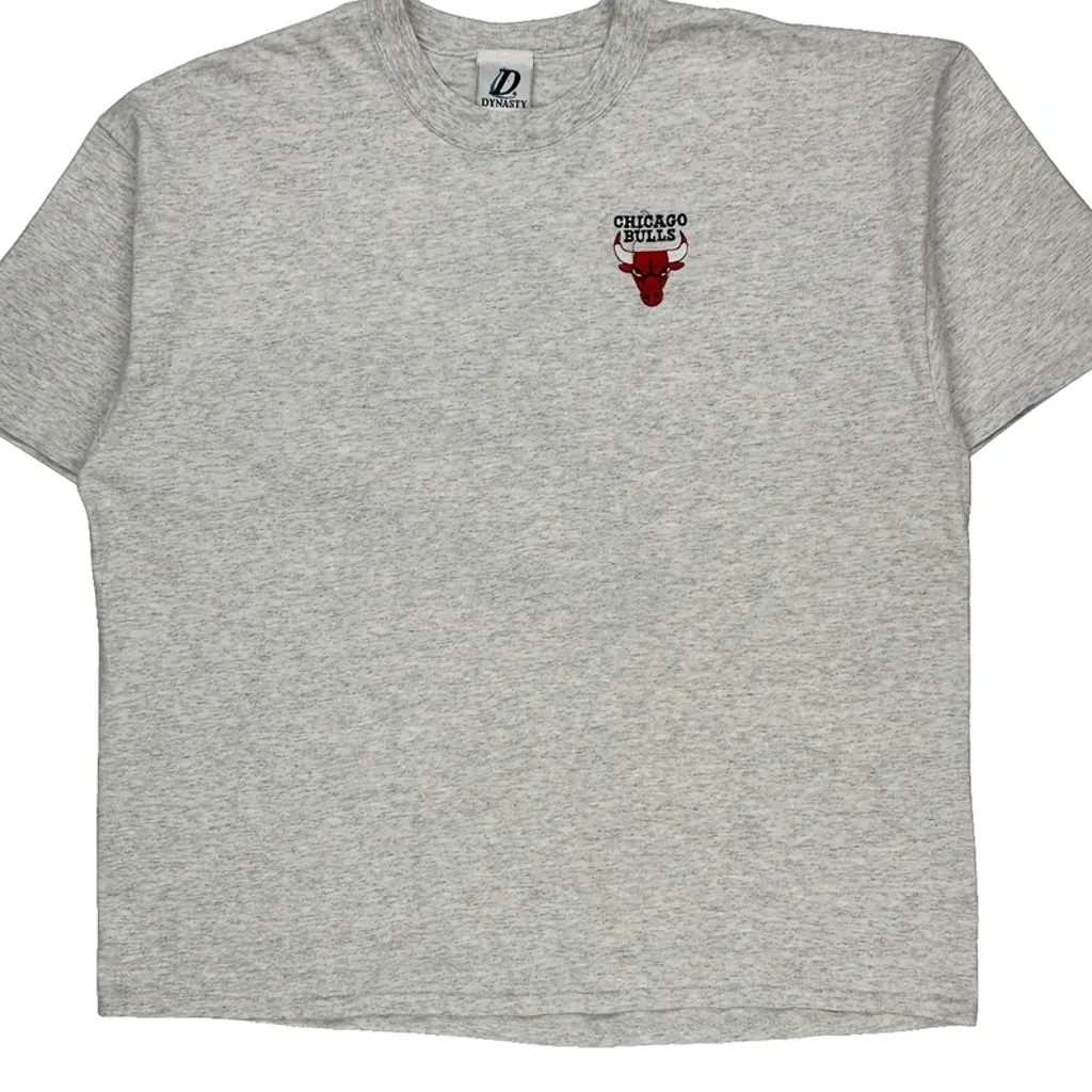 Chicago Bulls Dynasty Nba T-Shirt - XL Gray Cotton - Image 5