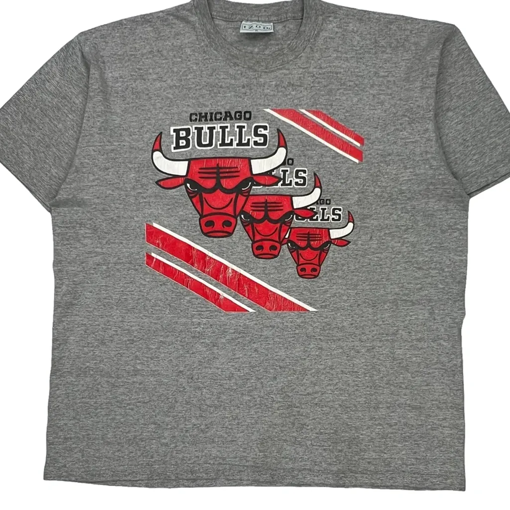 Chicago Bulls Izod Nba T-Shirt - XL Gray Cotton - Image 5
