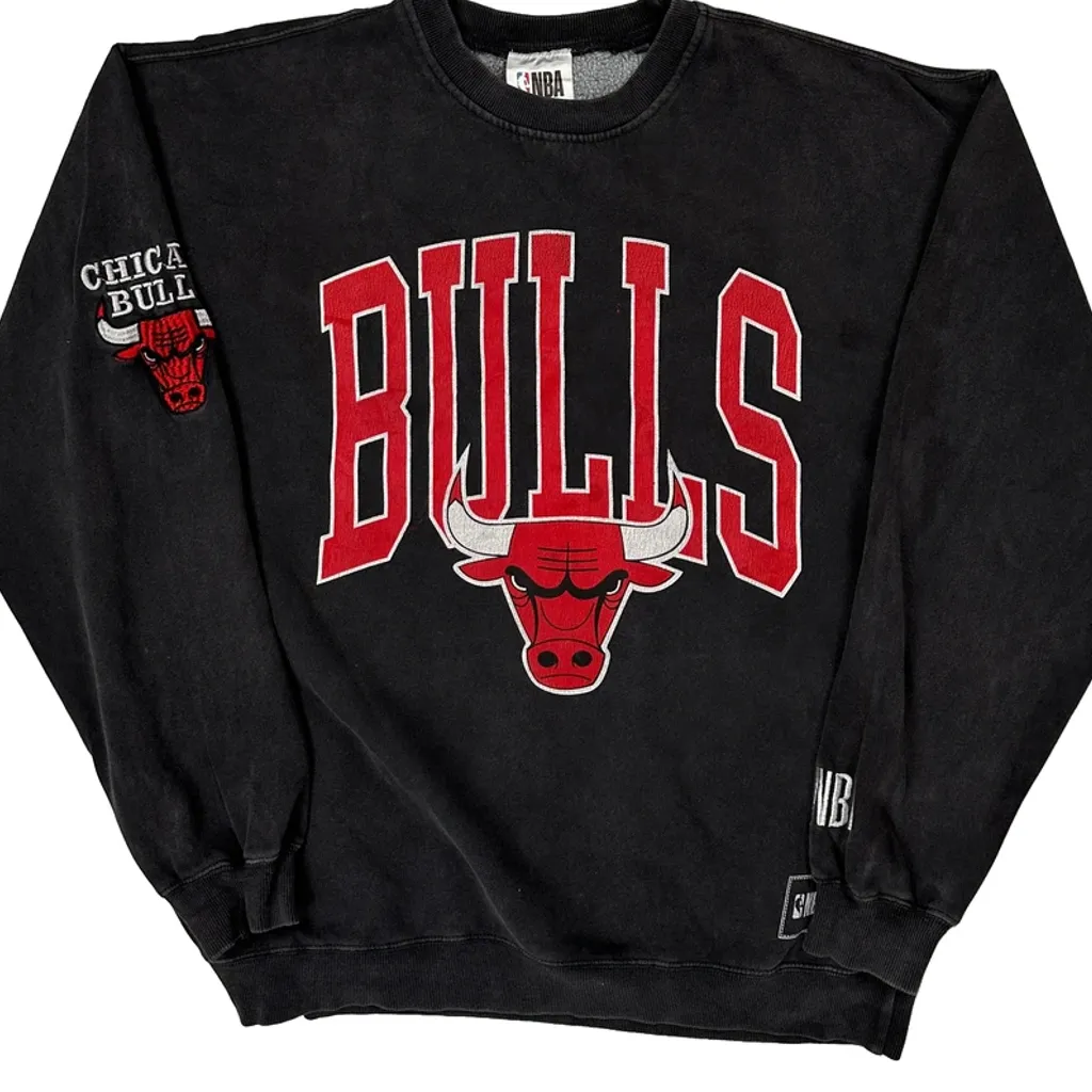 Chicago Bulls Nba Sweatshirt - Medium Black Cotton - Image 4