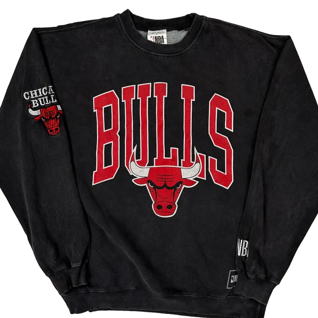Chicago Bulls Nba Sweatshirt - Medium Black Cotton - Image 5