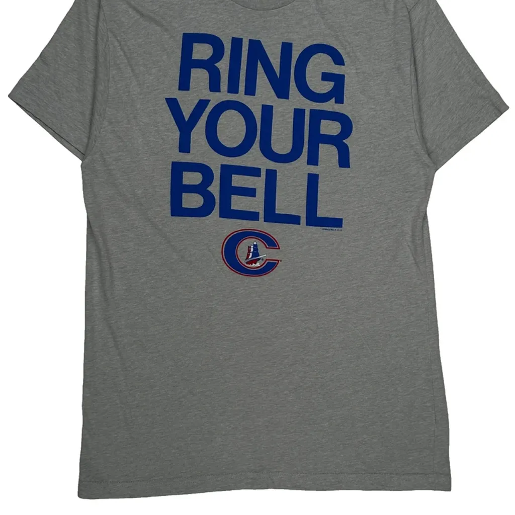 Chicago Cubs Homage Single Stitch T-Shirt - Large Grey Cotton - Image 4