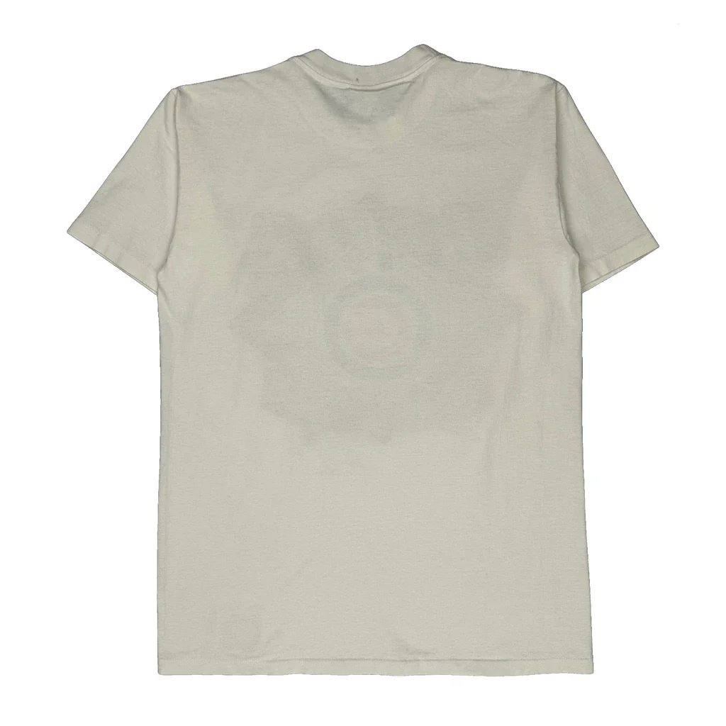 Chicago Cubs Nutmeg Single Stitch T-Shirt - Medium White Cotton - Image 2