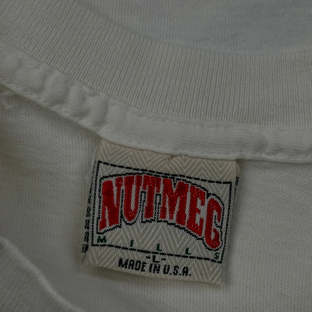 Chicago Cubs Nutmeg Single Stitch T-Shirt - Medium White Cotton - Image 3