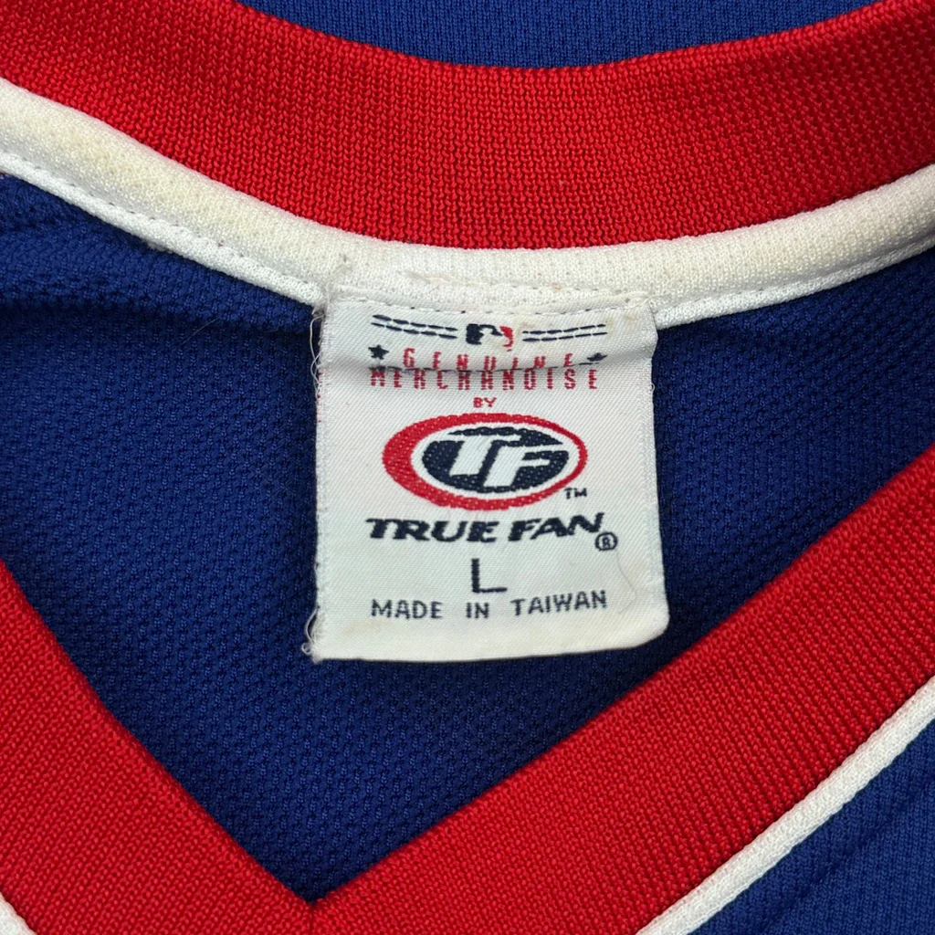 Chicago Cubs True Fan Jersey - Large Blue Polyester - Image 3