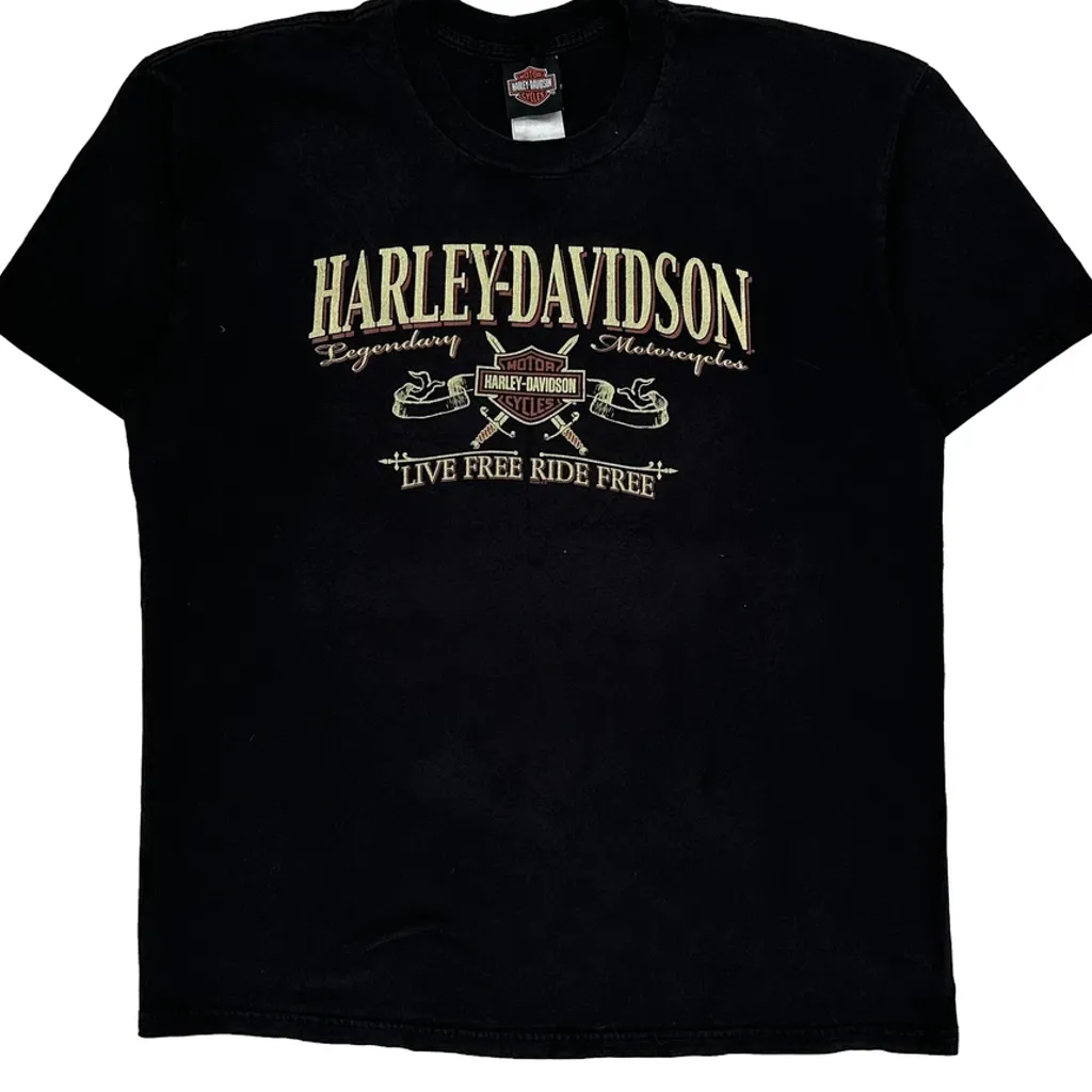 Chicago Harley Davidson Graphic T-Shirt - XL Black Cotton - Image 5