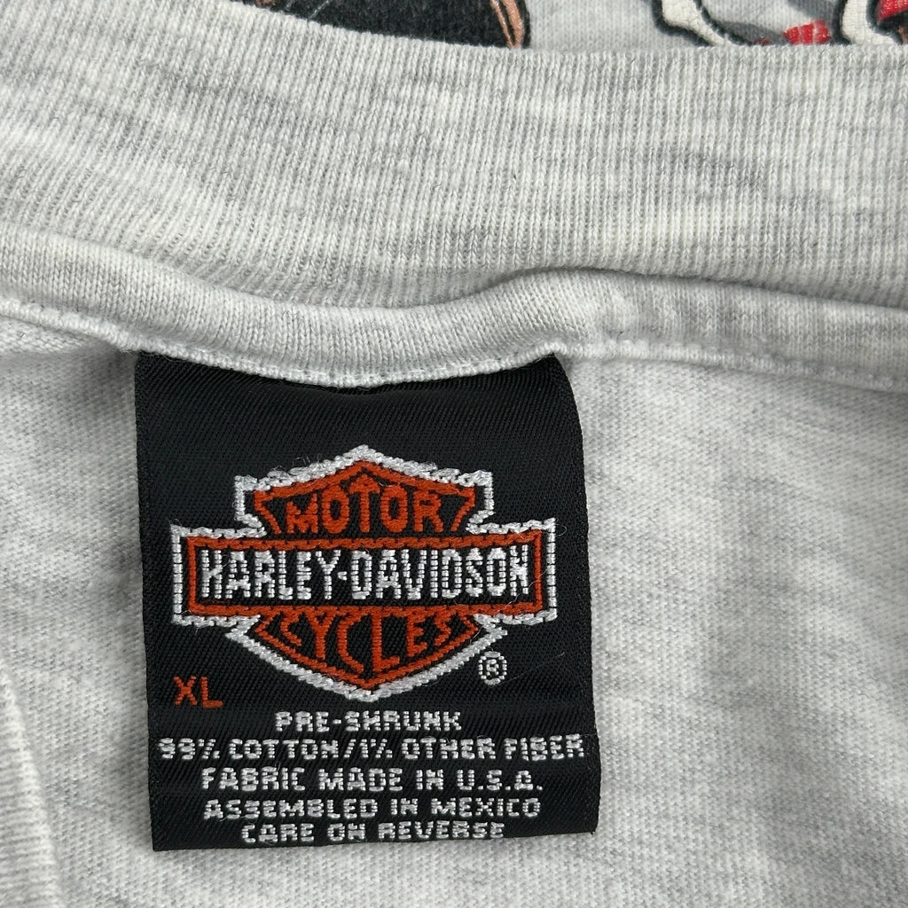 Chicago Harley Davidson Graphic T-Shirt - XL Grey Cotton - Image 3