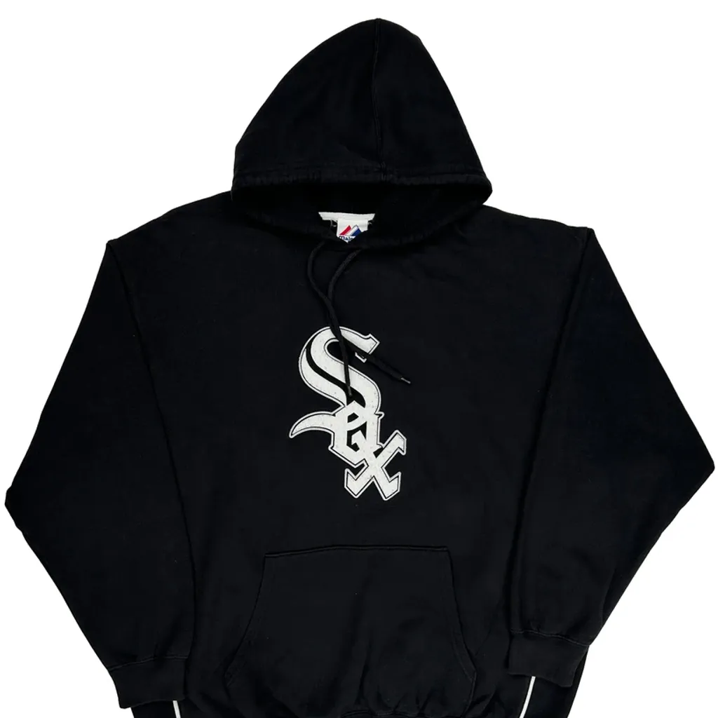 Chicago White Sox Majestic Hoodie - 3XL Black Cotton - Image 5