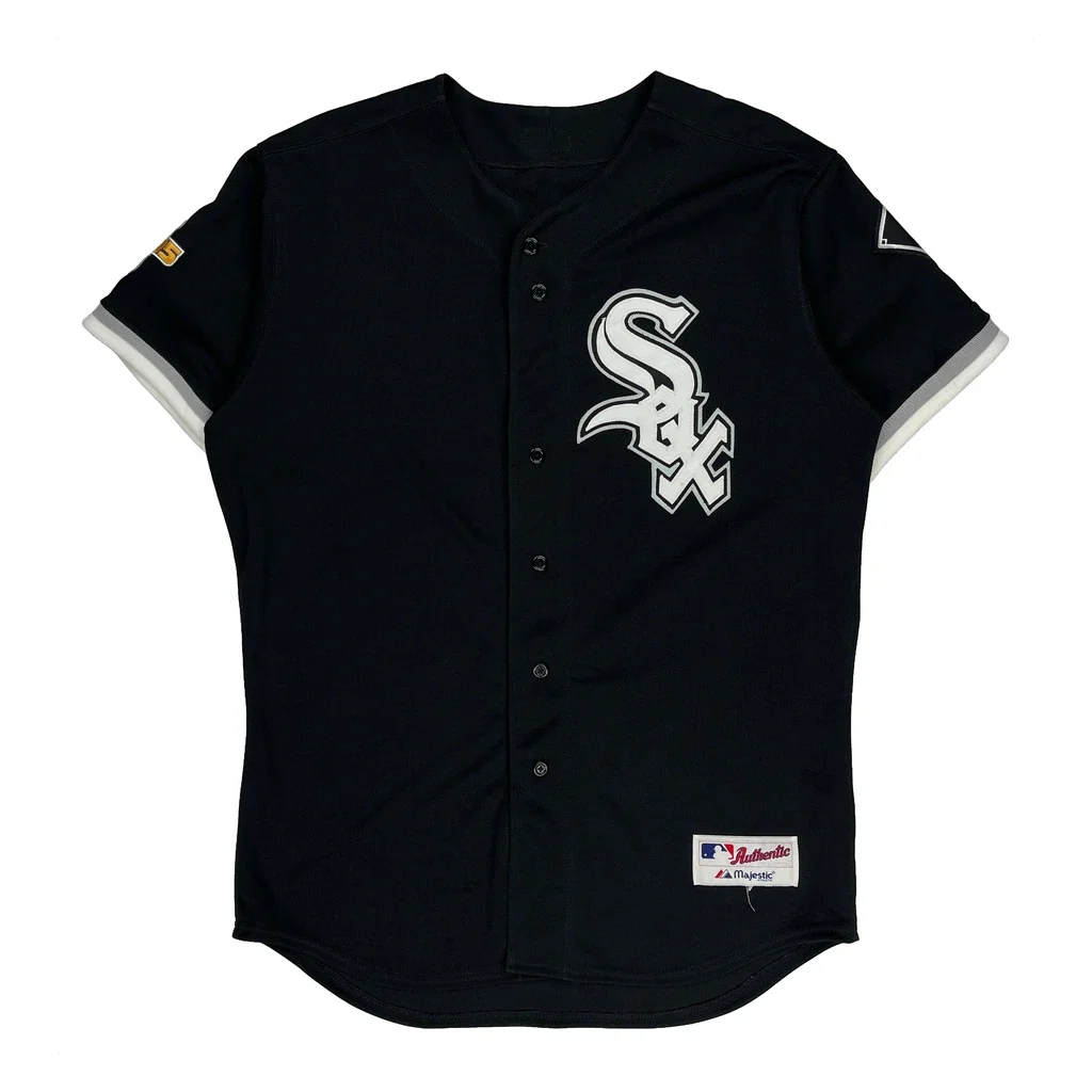 Chicago White Sox Majestic Mlb Jersey - Large Black Polyester