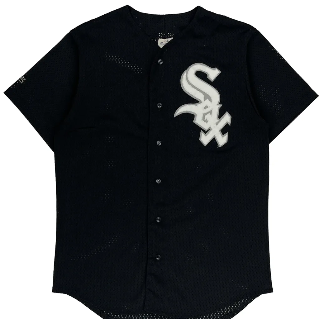 Chicago White Sox Majestic Mlb Jersey - Medium Black Polyester - Image 4