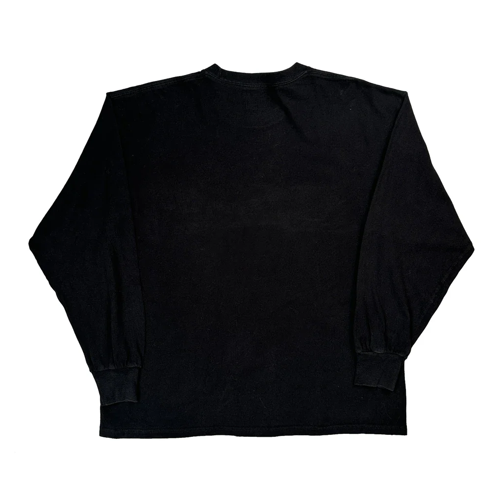 Chicago White Sox Majestic Mlb Long Sleeve T-Shirt - XL Black Cotton - Image 2