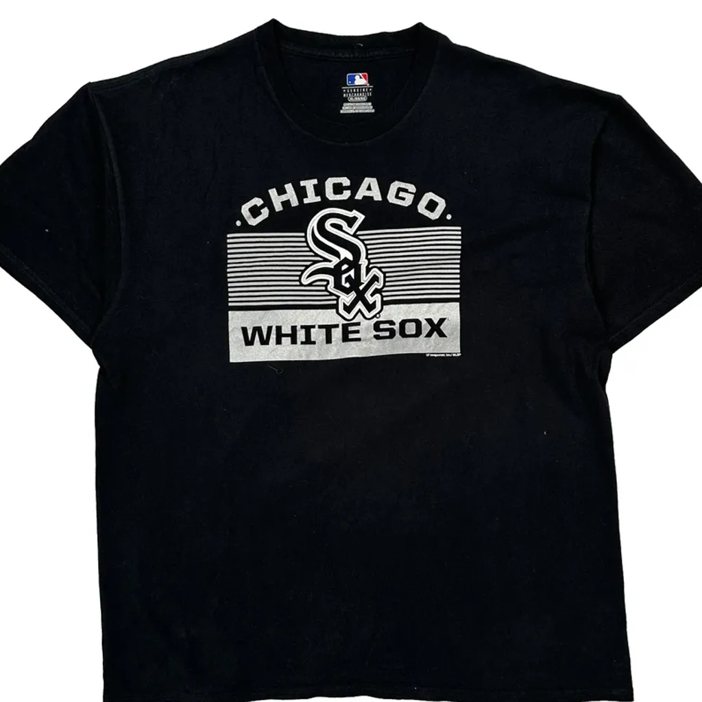 Chicago White Sox Mlb Graphic T-Shirt - XL Black Cotton - Image 4