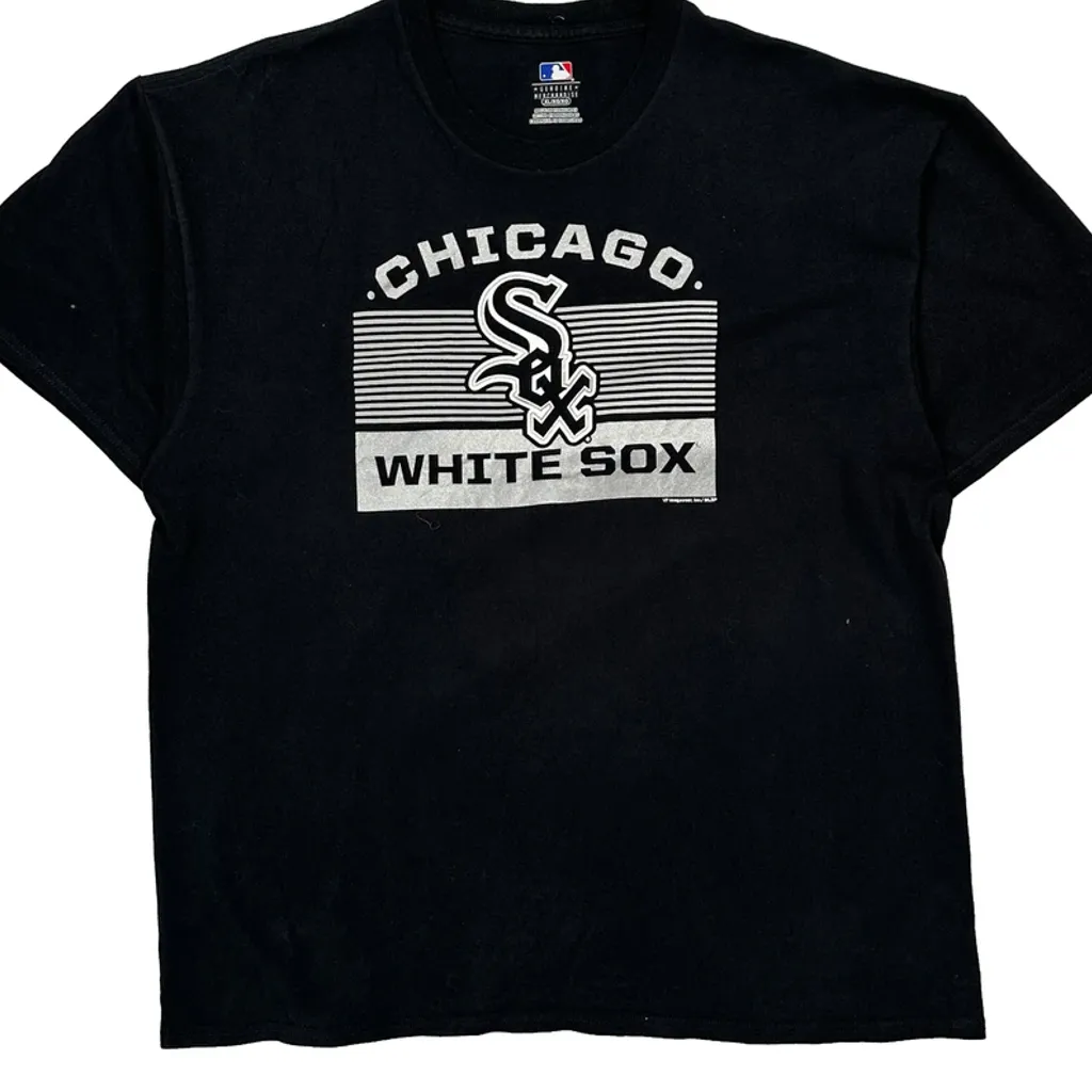 Chicago White Sox Mlb Graphic T-Shirt - XL Black Cotton - Image 5