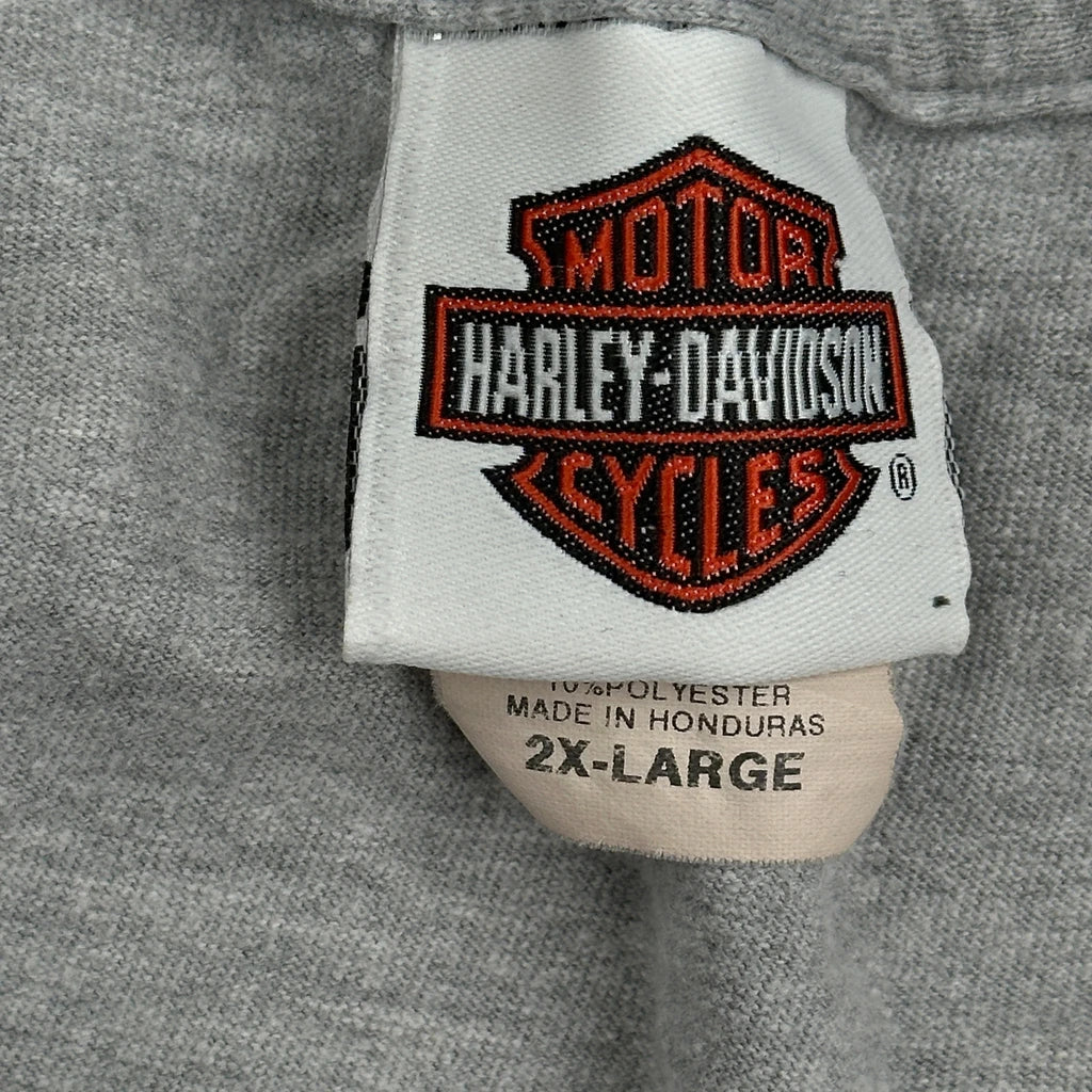 Chilkoot Pass Harley Davidson Graphic T-Shirt - 2XL Grey Polyester - Image 4