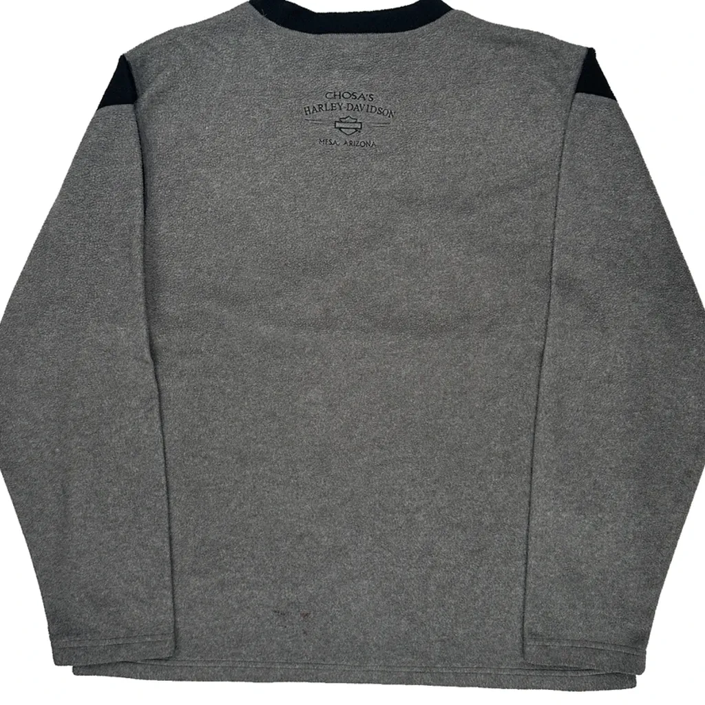 Chosa'S Harley-Davidson, Mesa, Arizona Harley Davidson Sweatshirt - Medium Gray Cotton Blend - Image 6