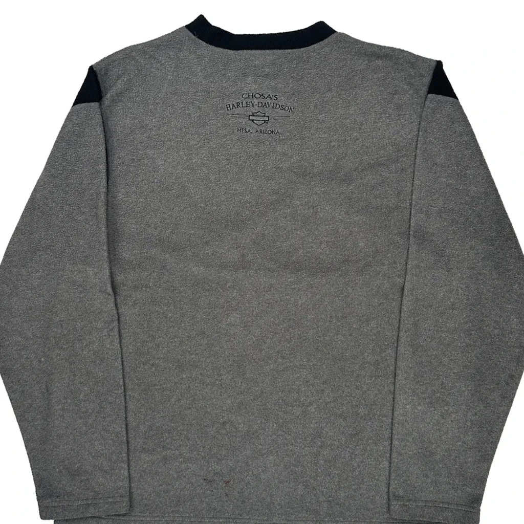Chosa'S Harley-Davidson, Mesa, Arizona Harley Davidson Sweatshirt - Medium Gray Cotton Blend - Image 7