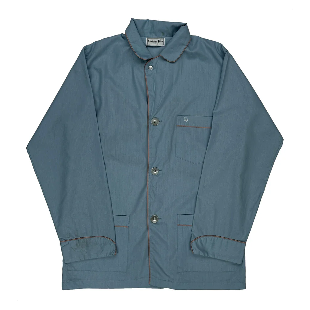 Christian Dior Chore Shirt - Medium Blue Cotton