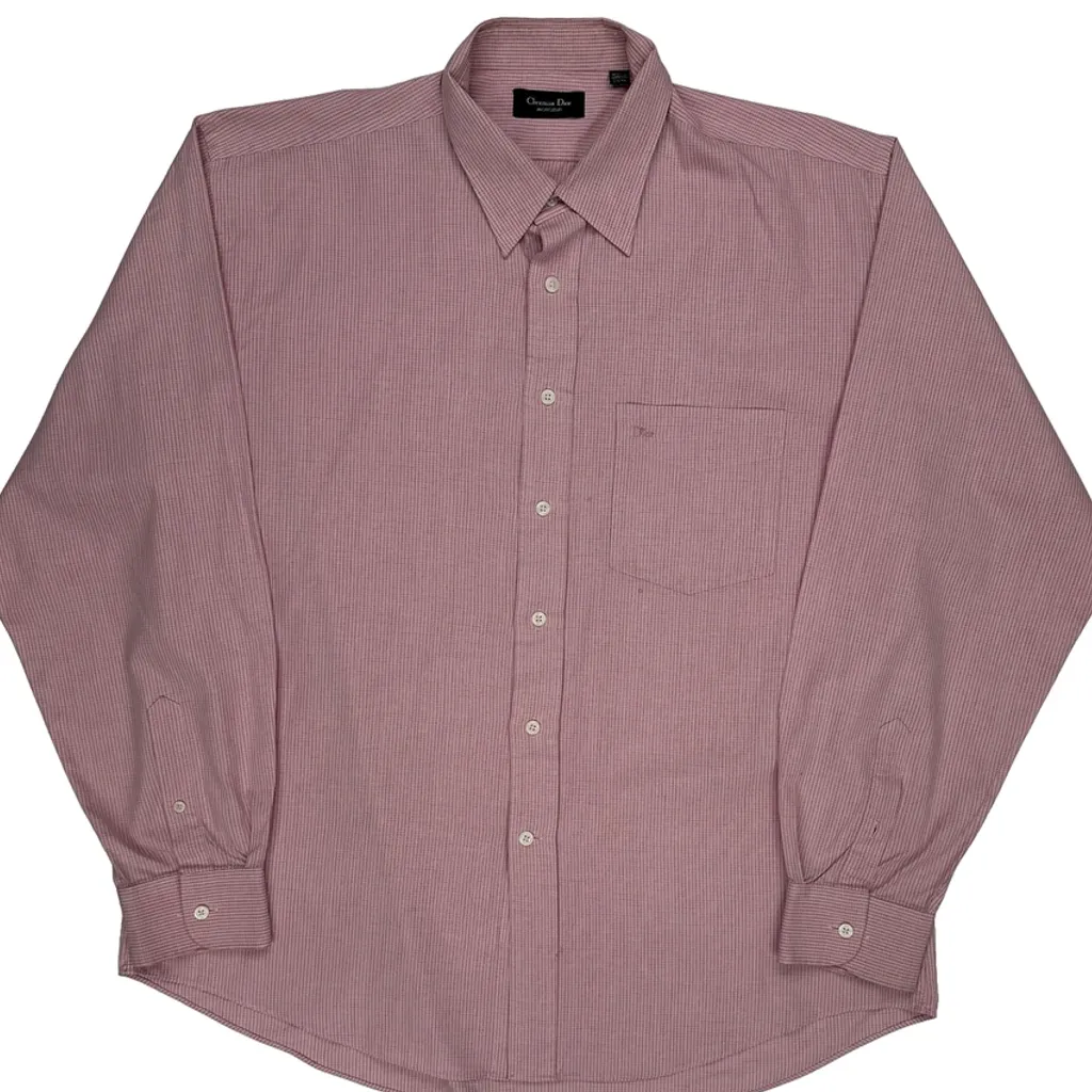 Christian Dior Shirt - XL Pink Cotton Blend - Image 5