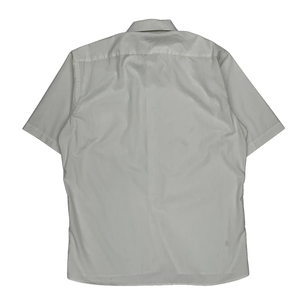 Christian Dior Short Sleeve Shirt - Large White Cotton Blend - Image 2