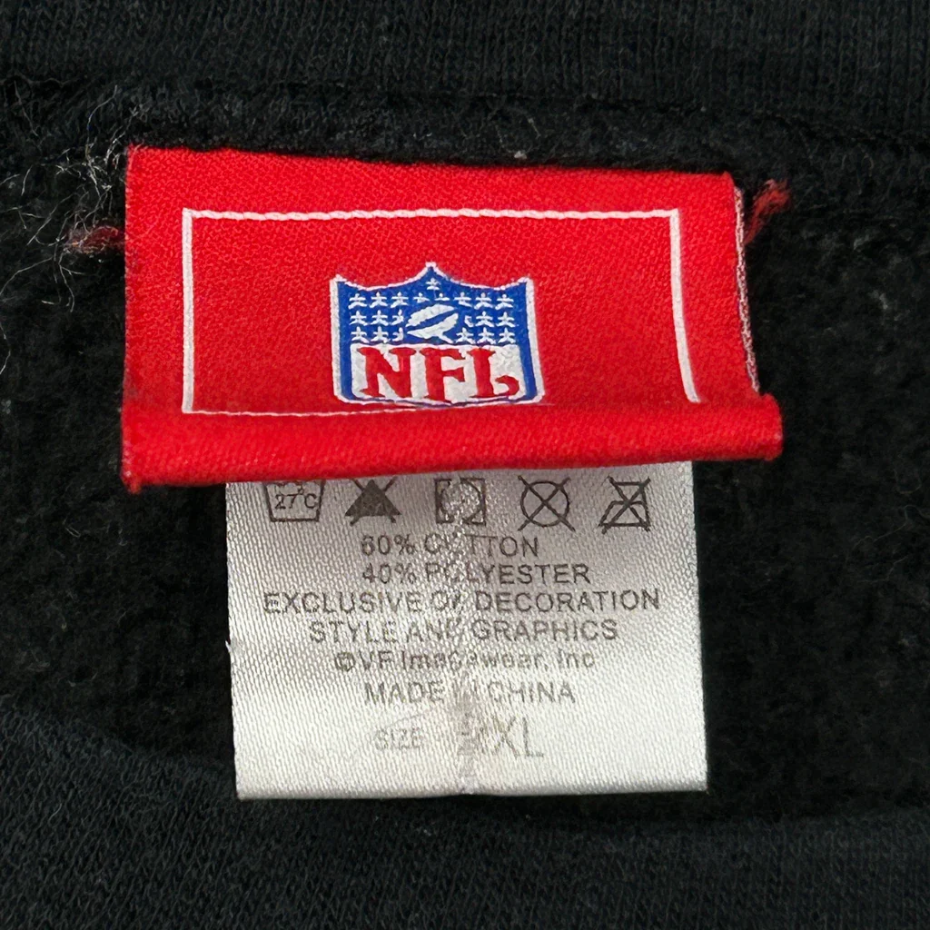 Cincinnati Bengals Nfl Football Sweatshirt - 2XL Black Cotton Blend - Image 3