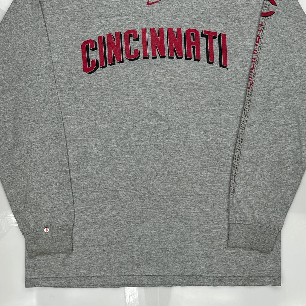 Cincinnati Nike College Long Sleeve T-Shirt - Medium Grey Cotton - Image 5