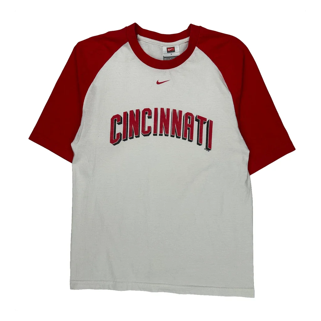 Cincinnati Nike College T-Shirt - Small Red Cotton