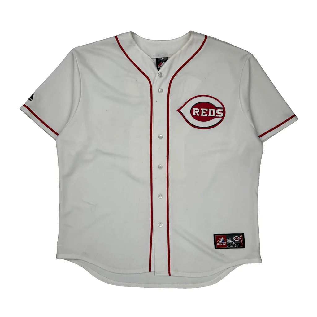 Cincinnati Reds Majestic Mlb Jersey - XL White Polyester
