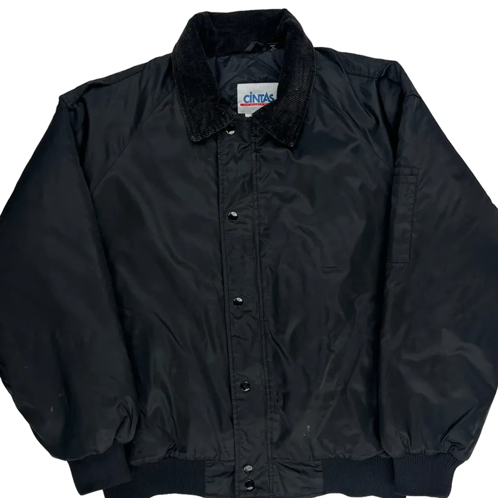 Cintas Bomber Jacket - Large Black Polyester - Image 4