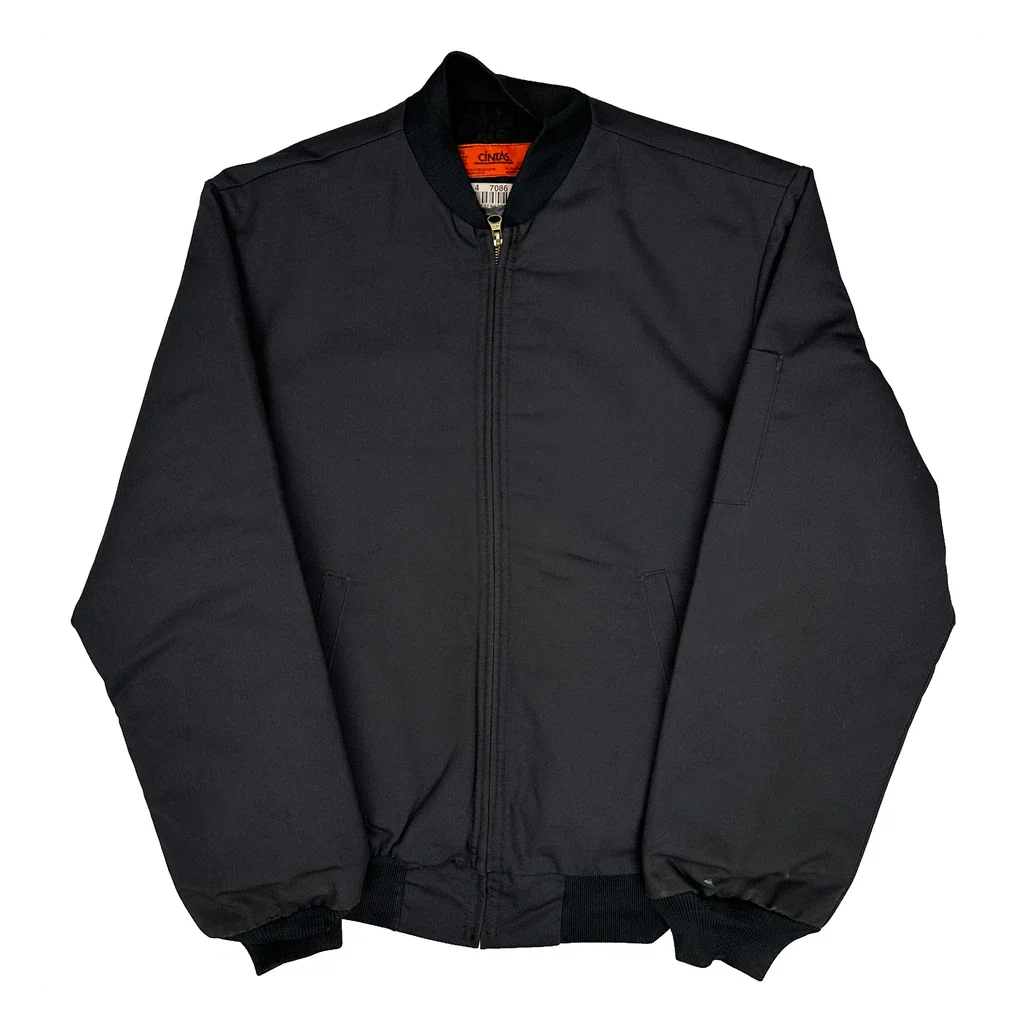 Cintas Work Bomber Jacket - Small Black Polyester