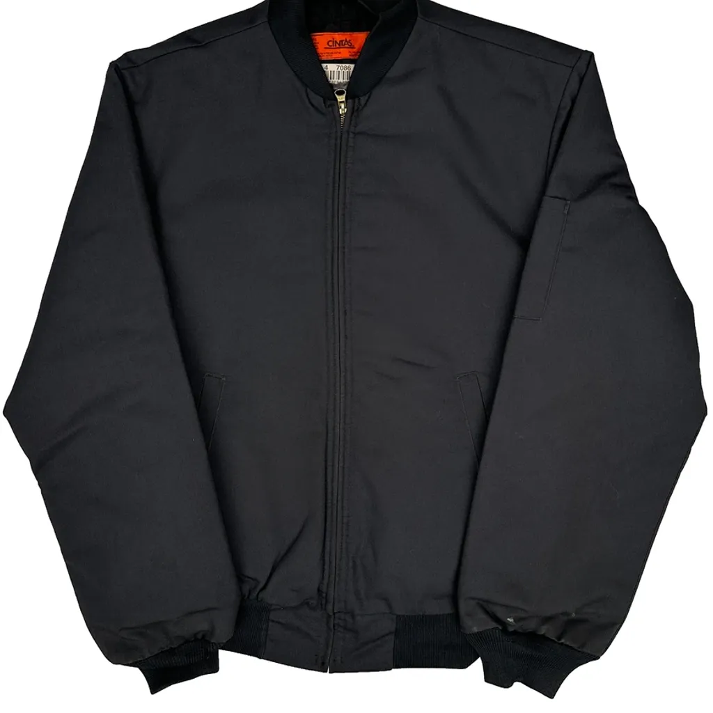 Cintas Work Bomber Jacket - Small Black Polyester - Image 4
