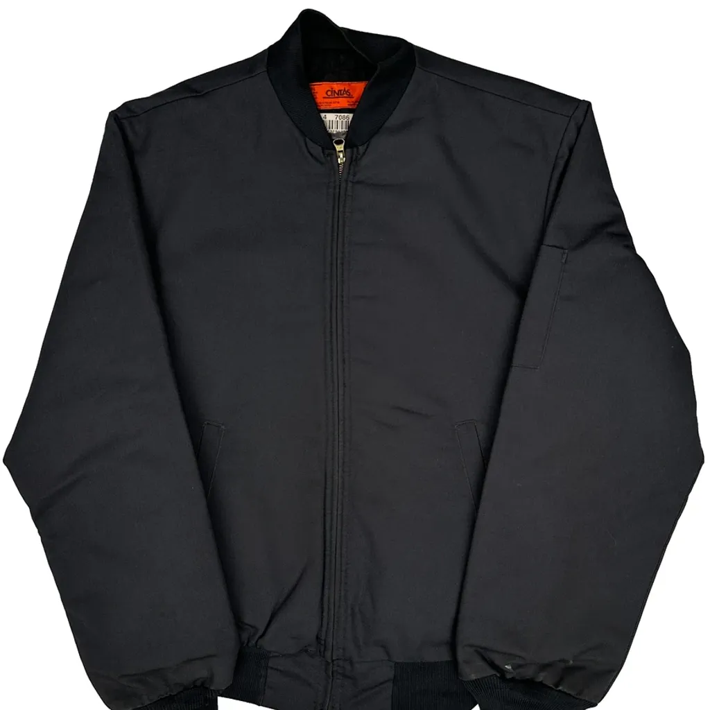 Cintas Work Bomber Jacket - Small Black Polyester - Image 5