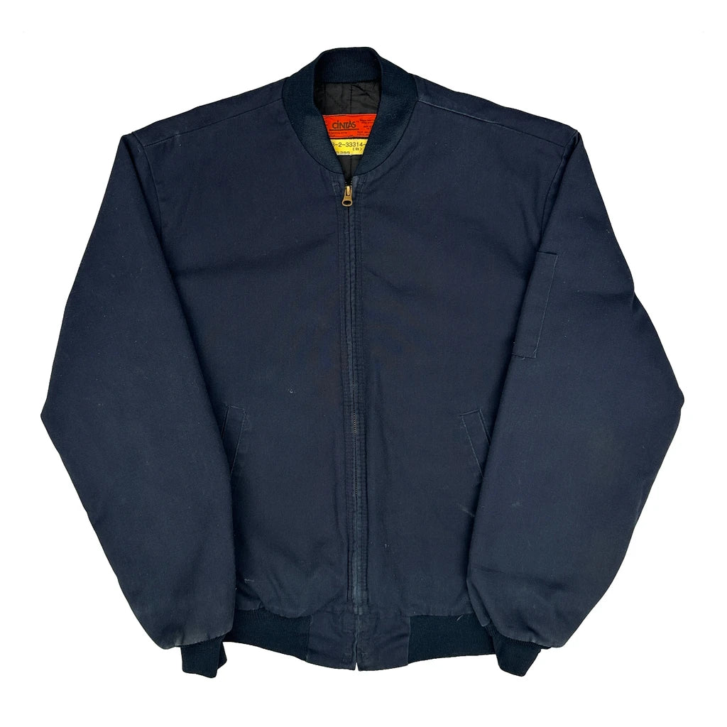Cintas Work Bomber Jacket - Medium Navy Polyester
