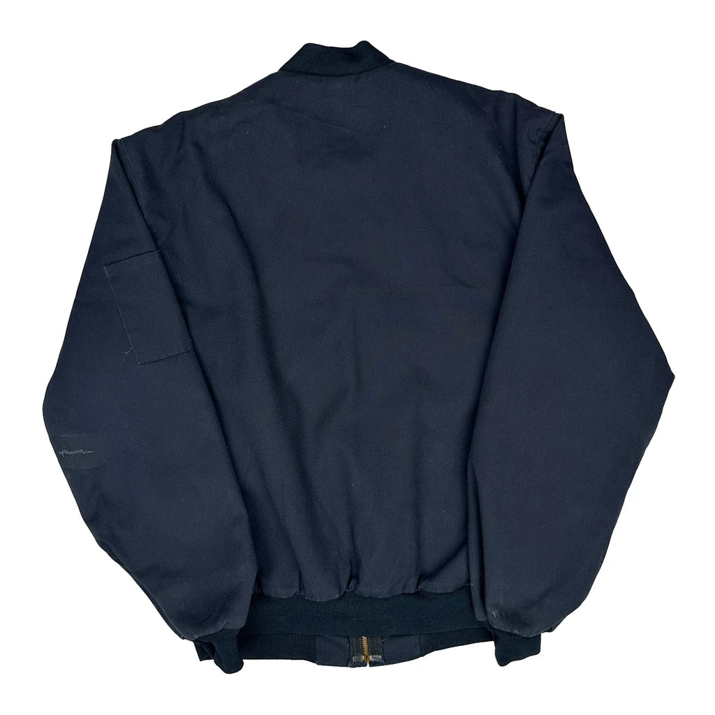 Cintas Work Bomber Jacket - Medium Navy Polyester - Image 2