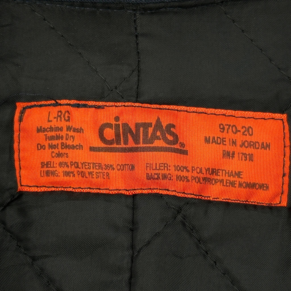 Cintas Work Jacket - Large Navy Polyester - Image 3