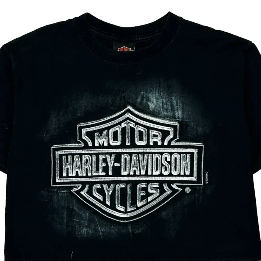 Clare'S Harley-Davidson Niagara Falls, Canada Harley Davidson Graphic T-Shirt - Small Black Cotton - Image 5