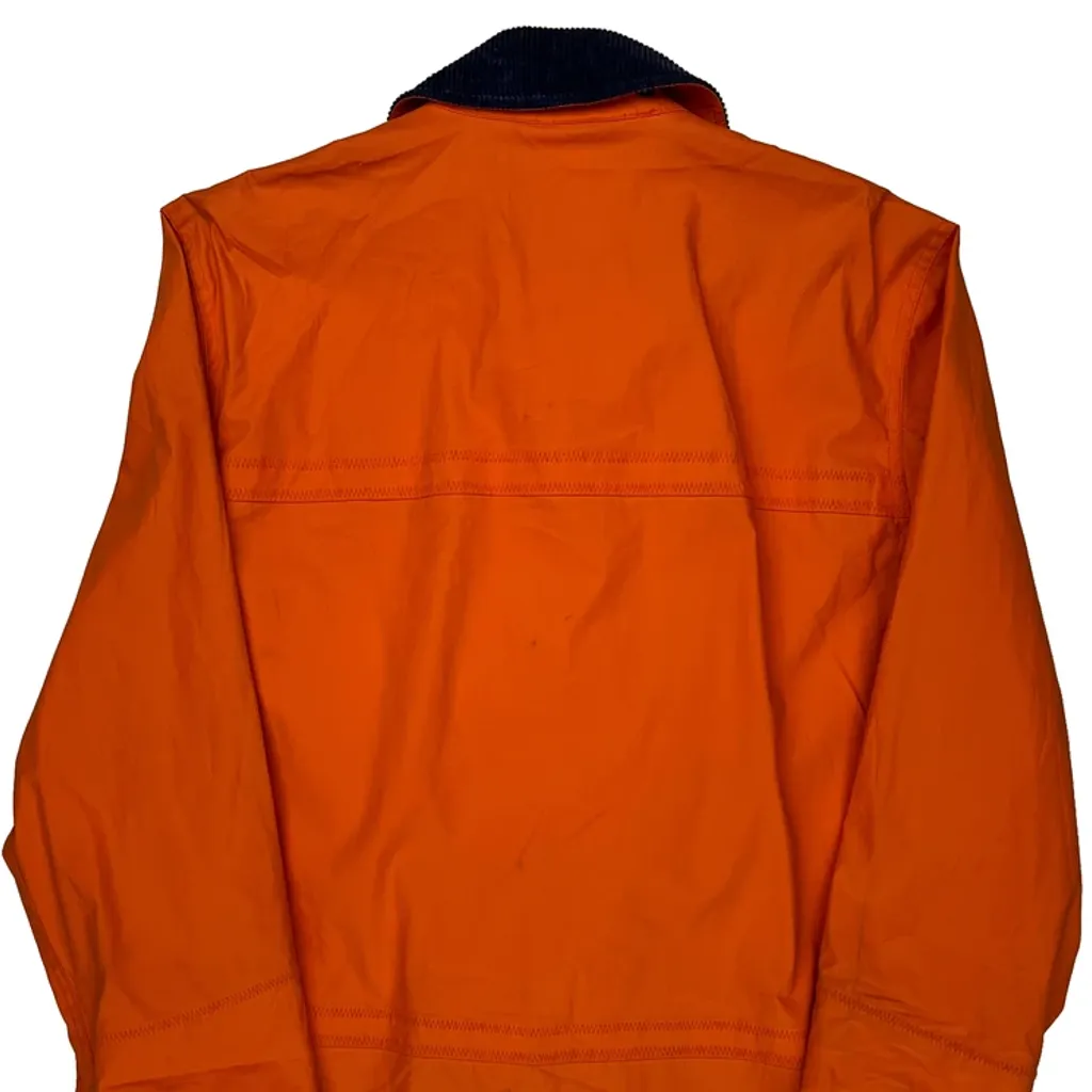 Clasped Ralph Lauren Firemans Jacket - Small Orange Nylon - Image 7