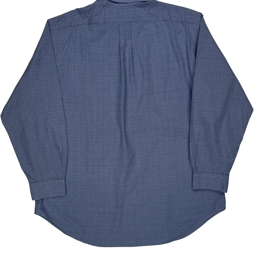 Classic Fit Ralph Lauren Checked Shirt - XL Blue Cotton - Image 6