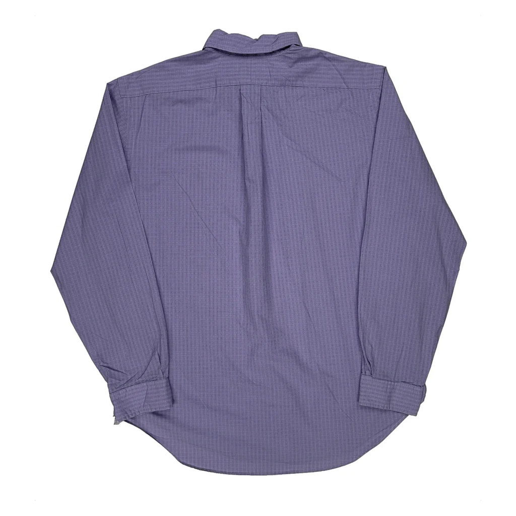 Classic Fit Ralph Lauren Checked Shirt - Large Purple Cotton - Image 2