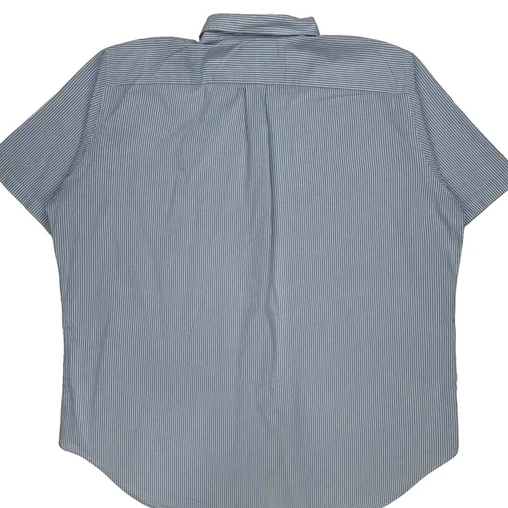 Classic Fit Ralph Lauren Short Sleeve Shirt - 2XL Blue Cotton - Image 8