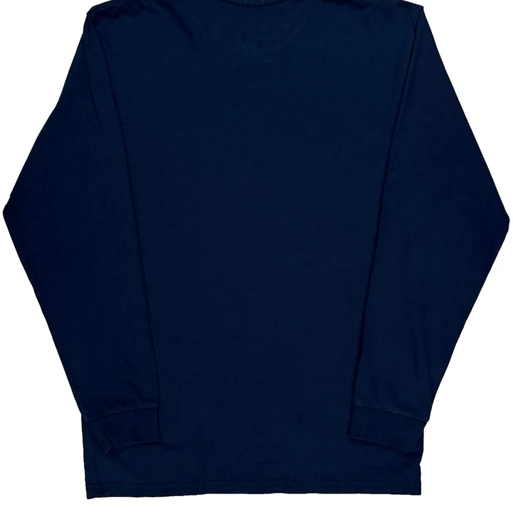 Classic Fit Vans Long Sleeve T-Shirt - Medium Blue Cotton - Image 6