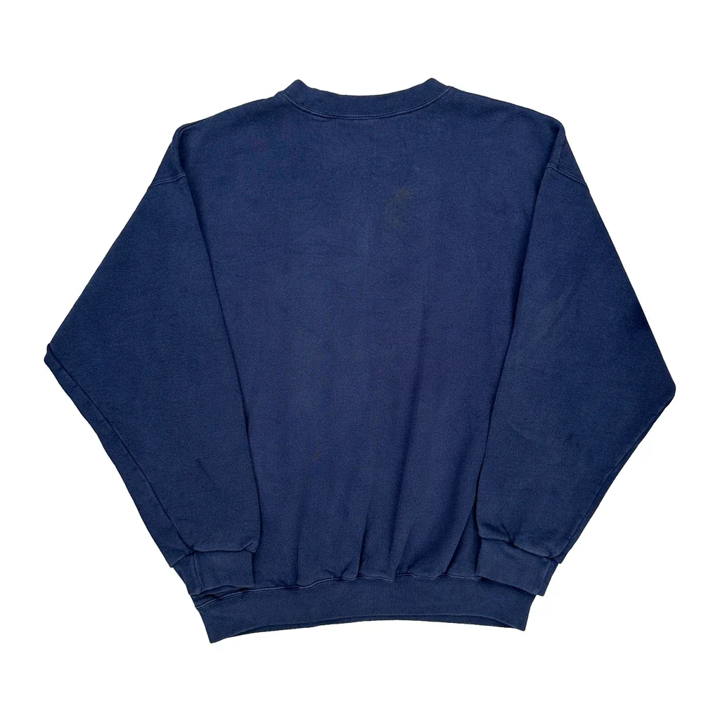 Classic Logo Adidas Sweatshirt - Small Blue Cotton - Image 2