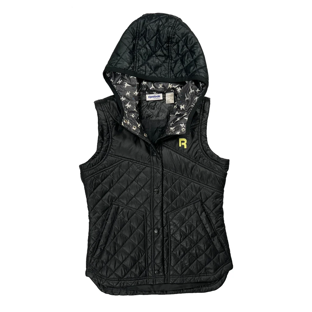 Classic Reebok Vest - Small Black Polyester