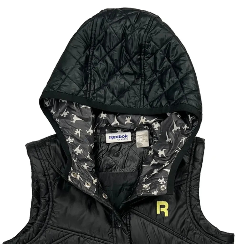 Classic Reebok Vest - Small Black Polyester - Image 4