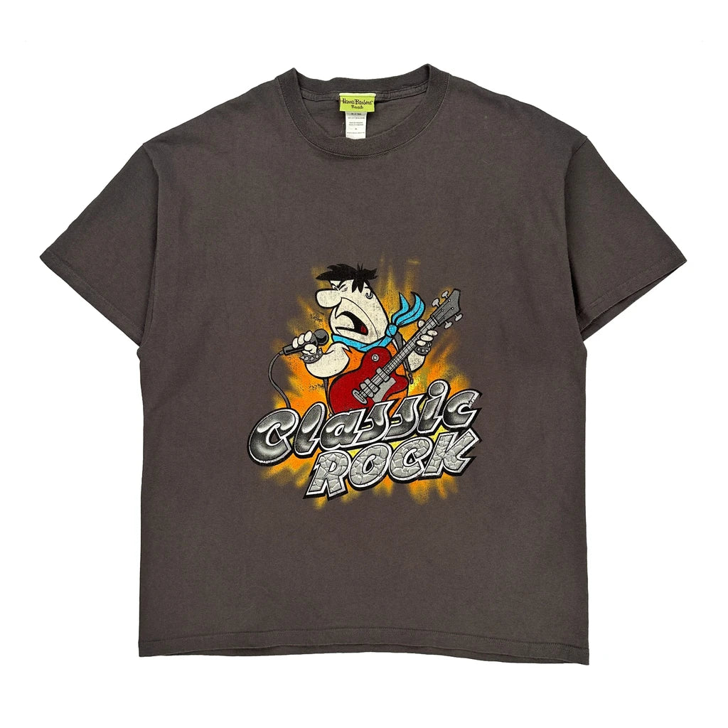 Classic Rock Hanna Cartoon T-Shirt - XL Gray Cotton