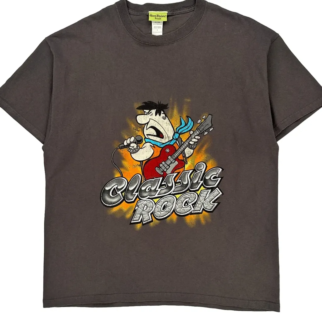 Classic Rock Hanna Cartoon T-Shirt - XL Gray Cotton - Image 5