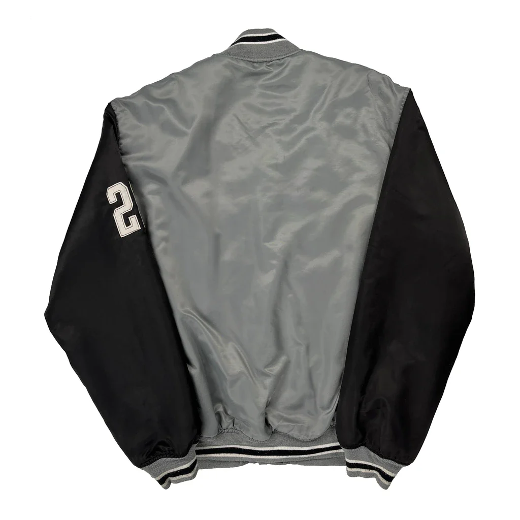 Classic Southpole Varsity Jacket - Medium Grey Polyester - Image 2