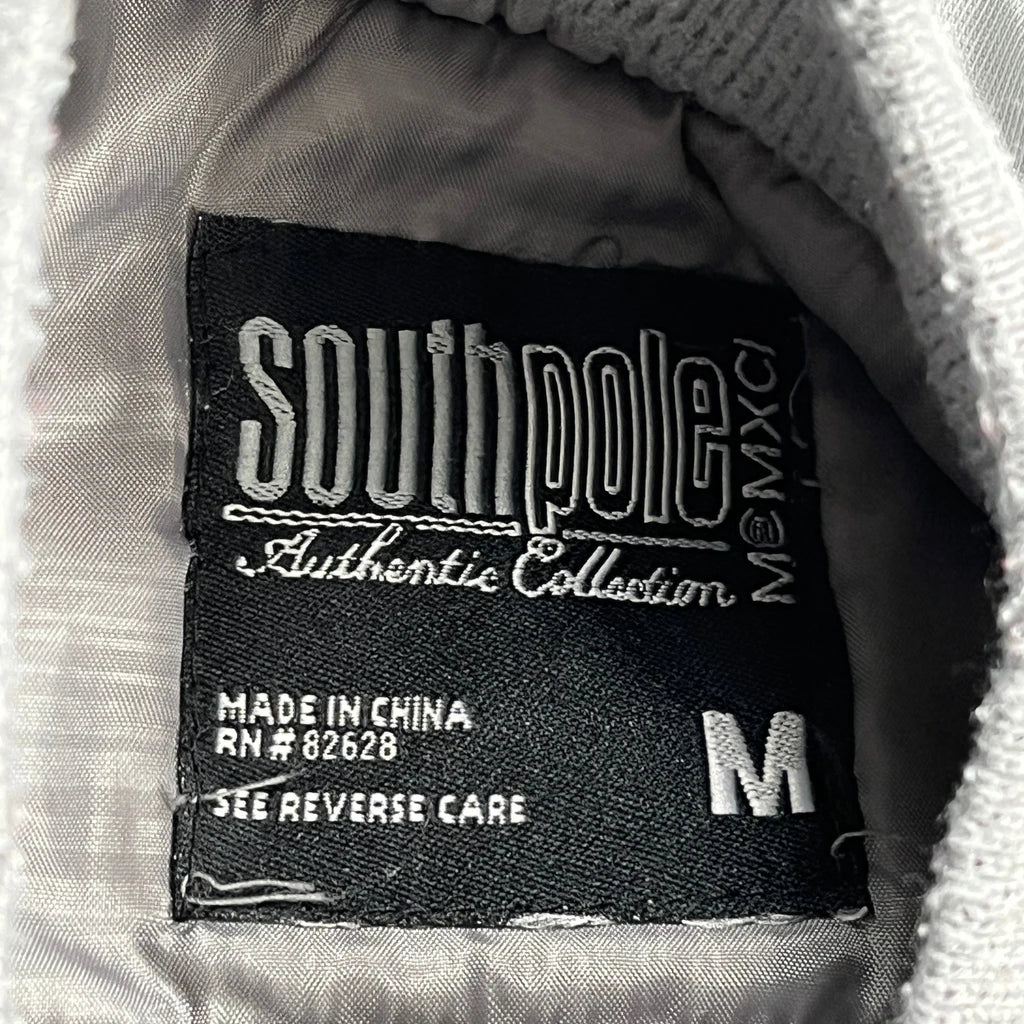 Classic Southpole Varsity Jacket - Medium Grey Polyester - Image 3