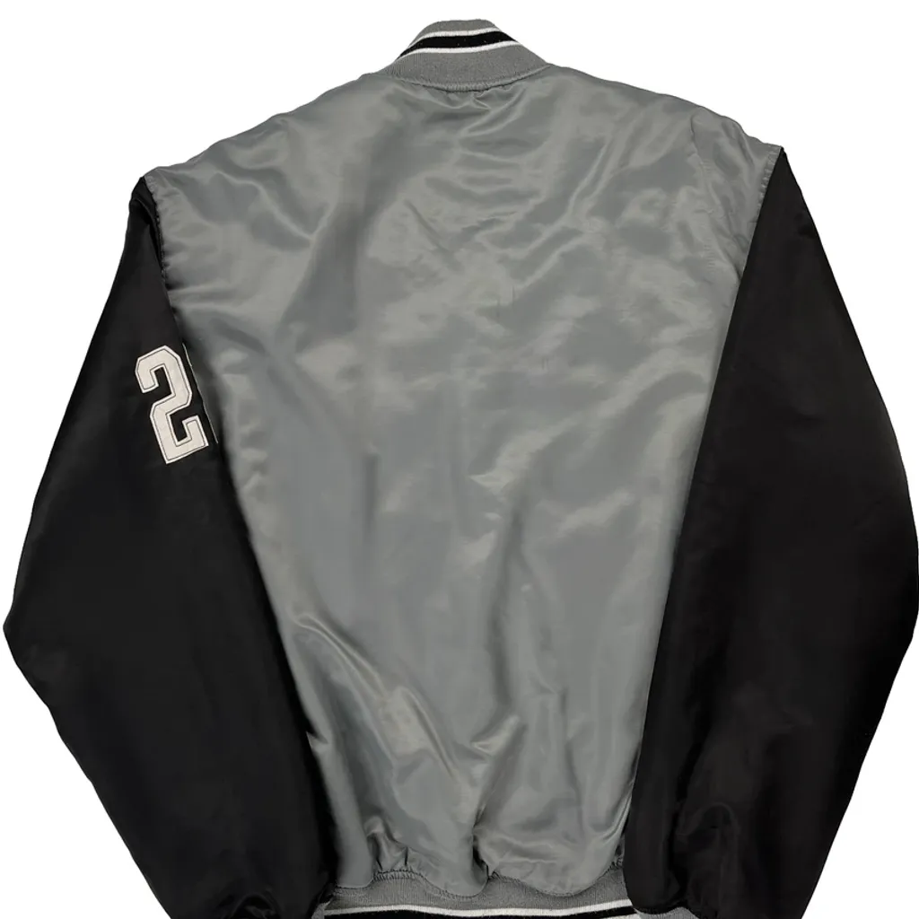 Classic Southpole Varsity Jacket - Medium Grey Polyester - Image 7