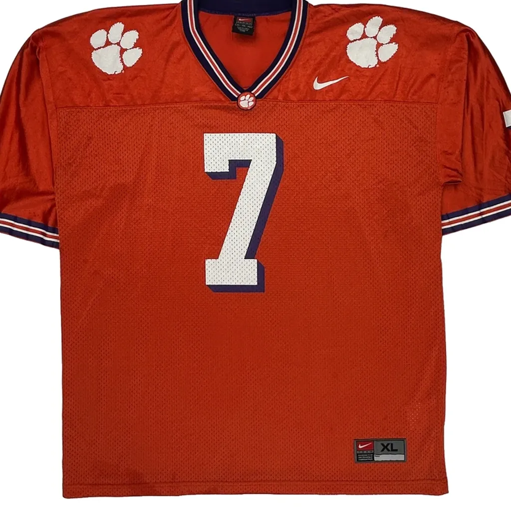 Clemson Tigers Nike Football Jersey - XL Orange Polyester - Image 5