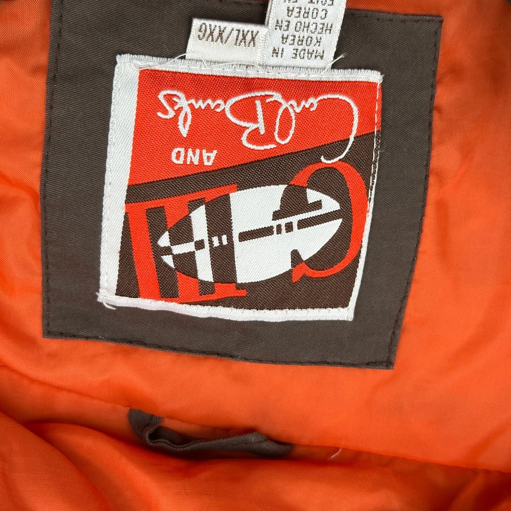 Cleveland Browns Game Day Reversible Windbreaker - 2XL Brown Polyester - Image 3