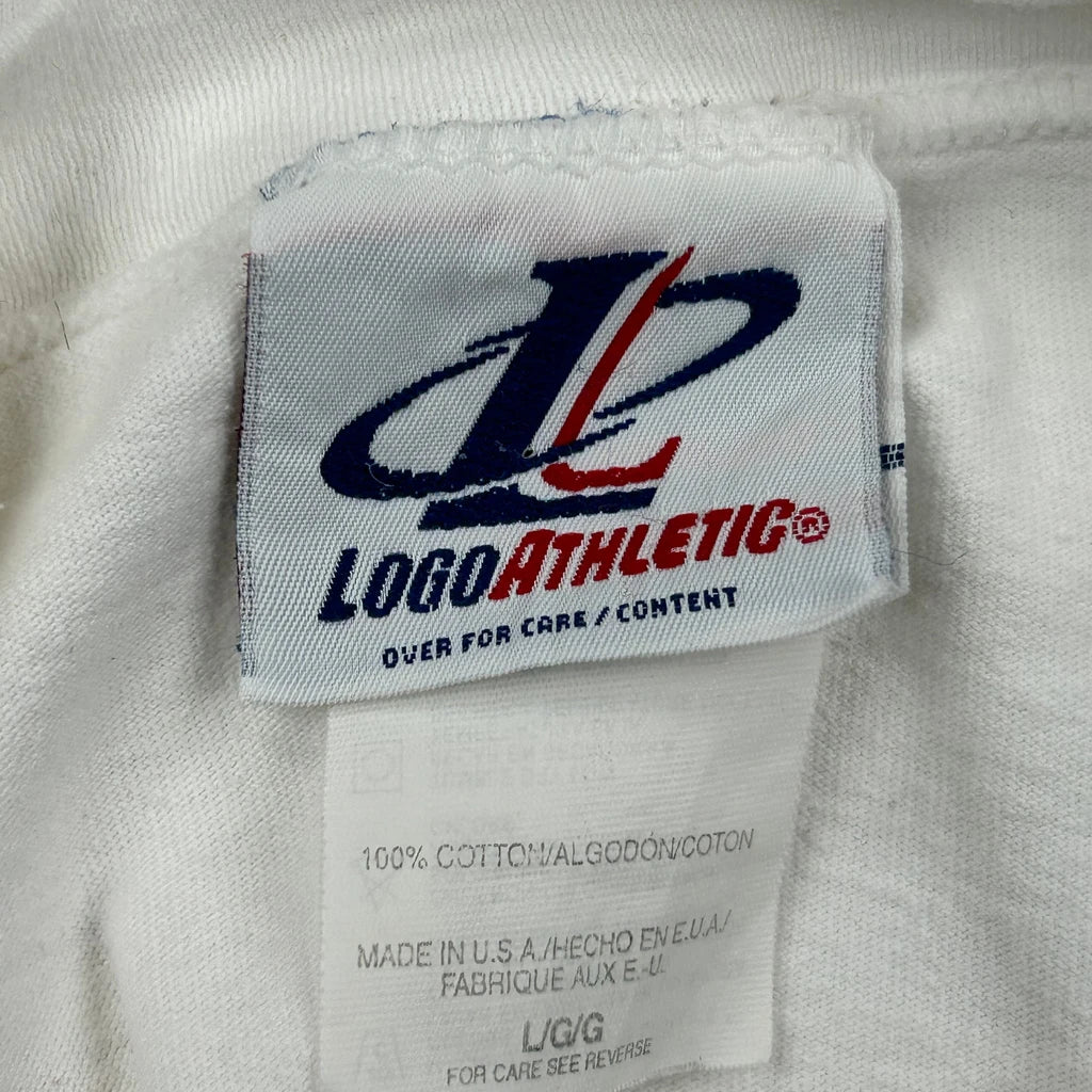 Cleveland Browns Logo Athletics Football T-Shirt - Large White Cotton - Image 3
